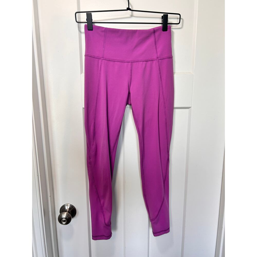 Athleta Women's Pull-On‎ Capri Leggings Activewear Running Yoga Purple Size XS